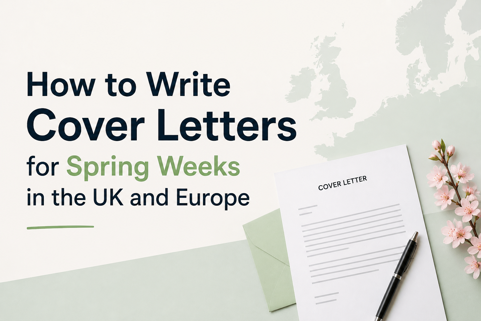 How to Write Cover Letters for Spring Weeks in the UK and Europe