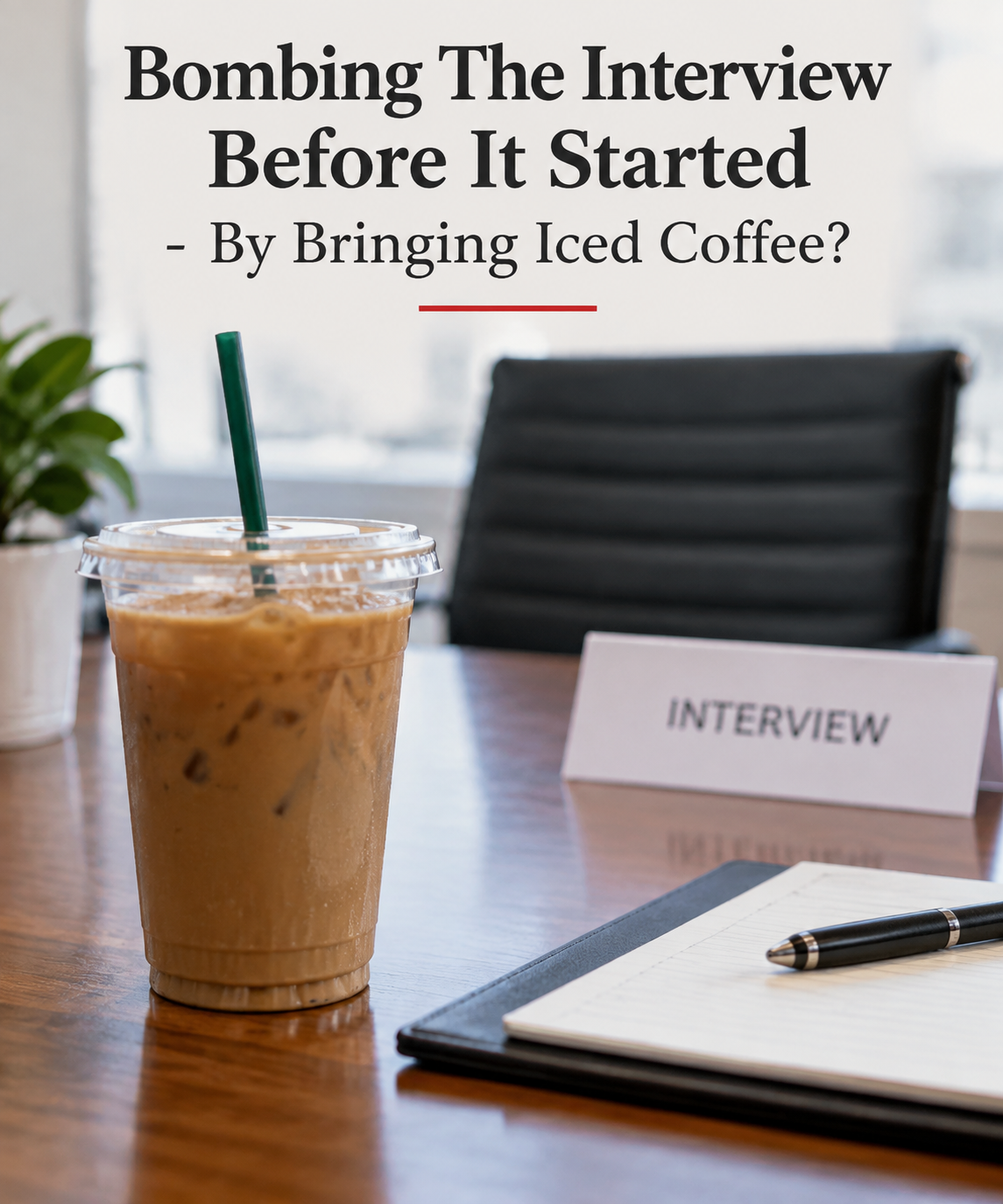 Bombing The Interview Before It Started - By Bringing Iced Coffee?